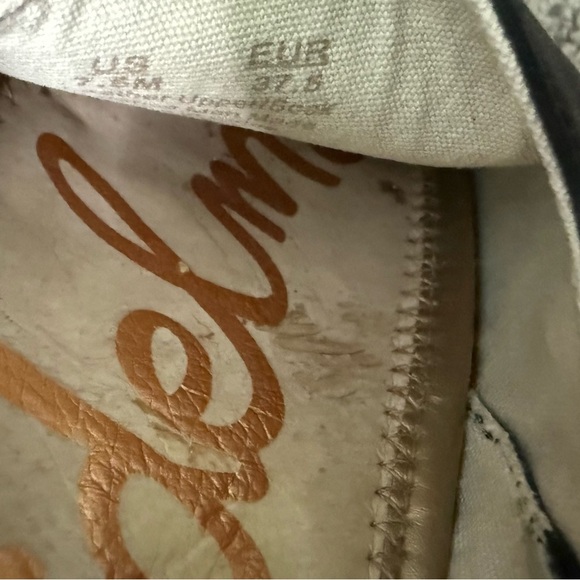 SAM EDELMAN Womens Black Cap Beef Rolled Kesia Platform Slip On Shoes Size 7.5 - Picture 6 of 8